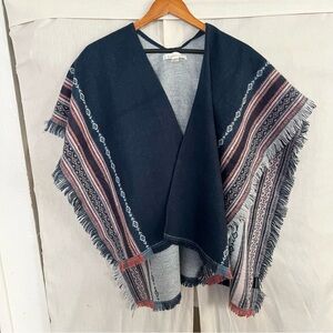 Francesca’s Poncho Fringe Cape Shawl